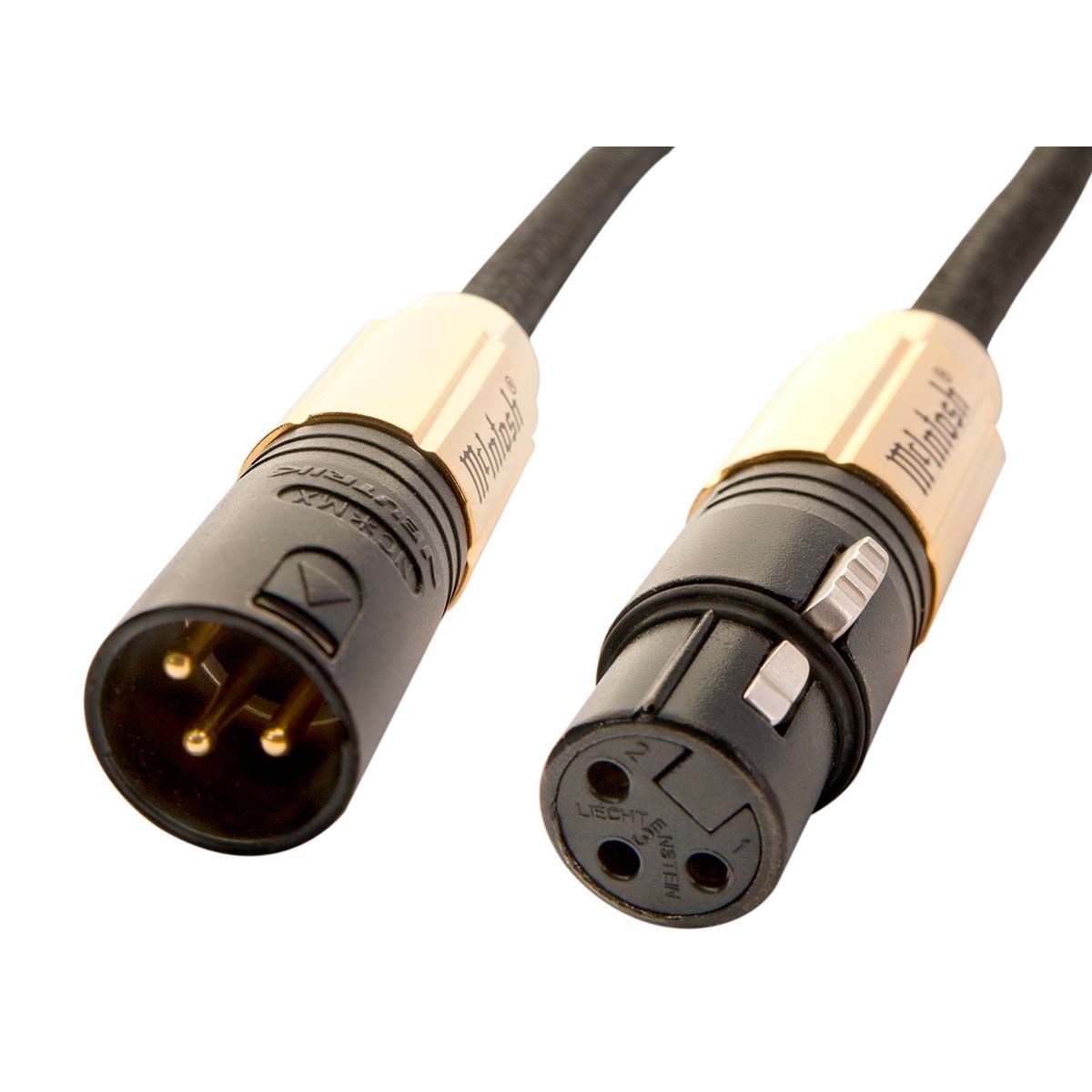 McIntosh Balanced Audio Cables - close-up of connectors