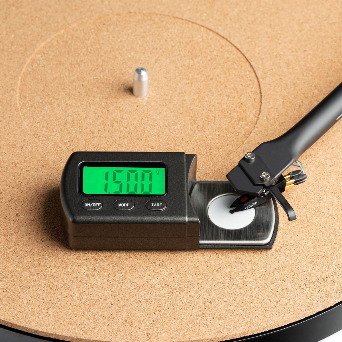 Pro-Ject Measure It E set up on turntable