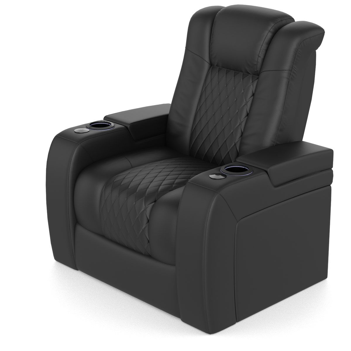Audio Advice Revelation Home Theater Seating - right angled top view of 2 arm chair