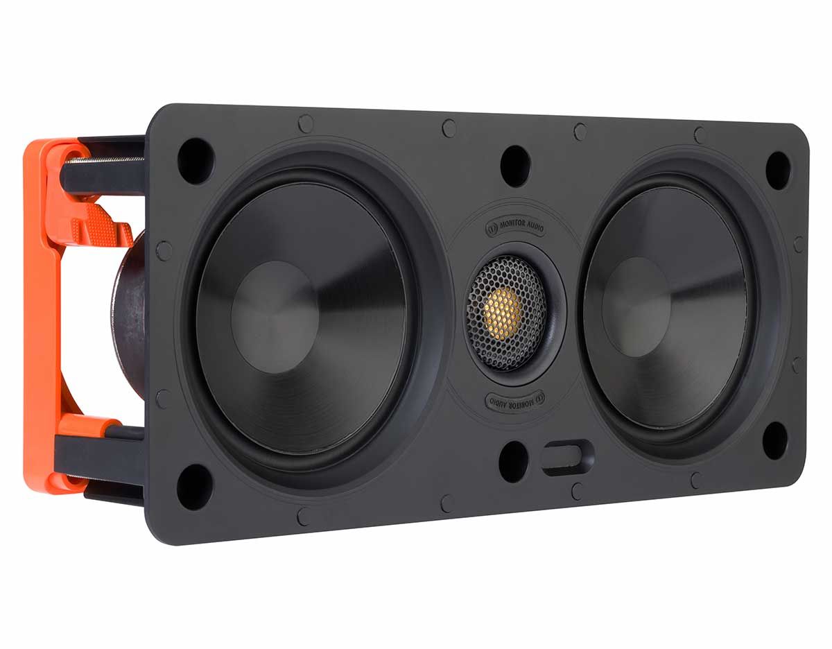 Monitor Audio W150 In-Wall LCR Speaker, front angle