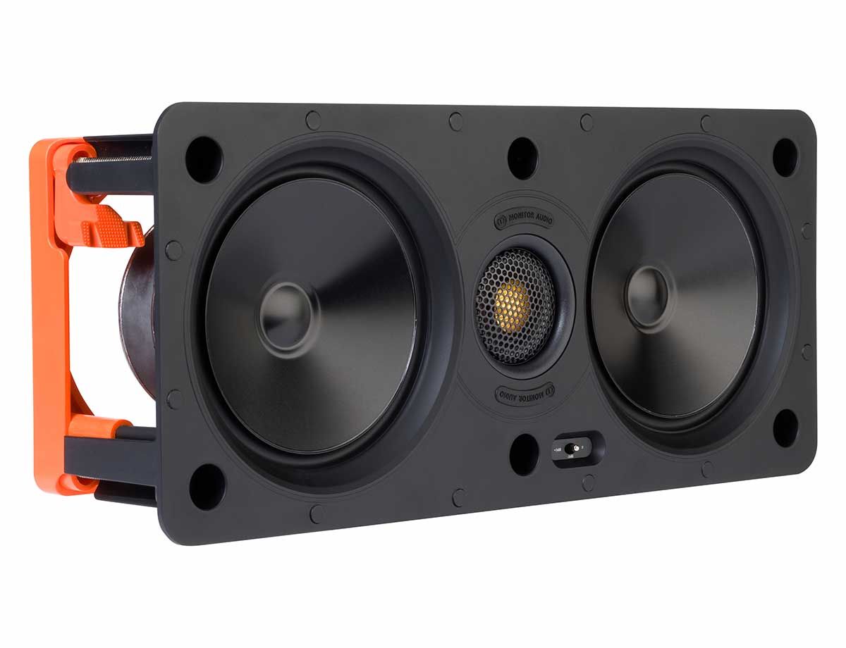 Monitor Audio W250 In-Wall LCR Speaker, front angle