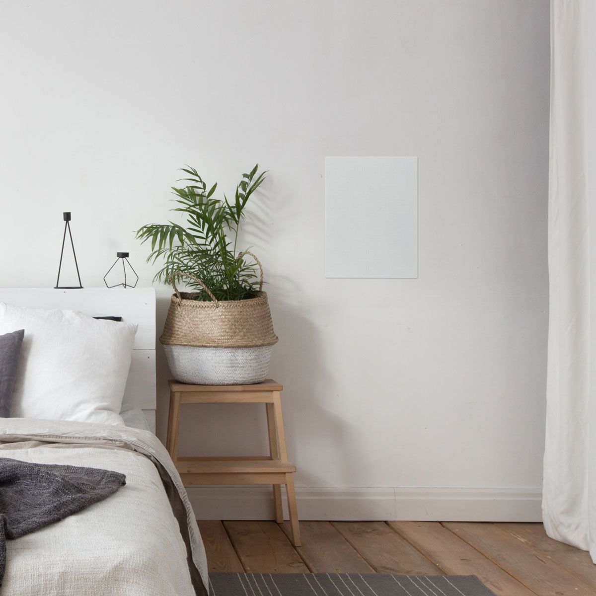MartinLogan Motion MW6 In-Wall Speaker, mounted in bedroom wall
