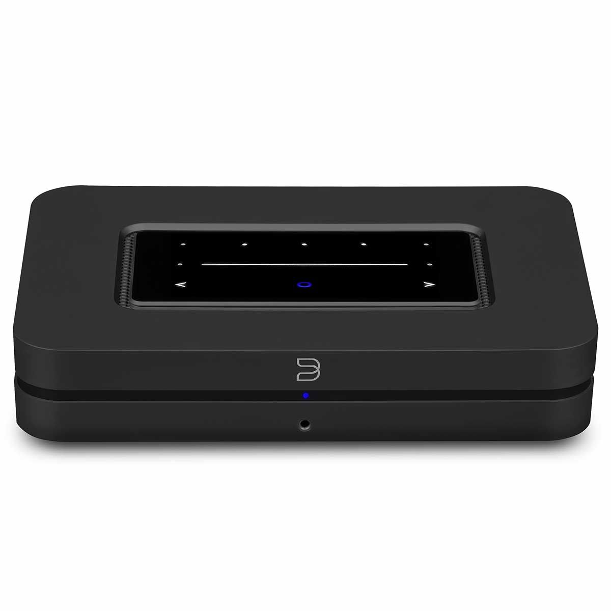 Bluesound Node Wireless Streamer, Black, front top angle