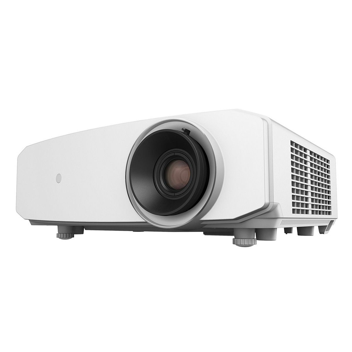 JVC LX-NZ30 4K Laser Home Theater Projector - White angled front view