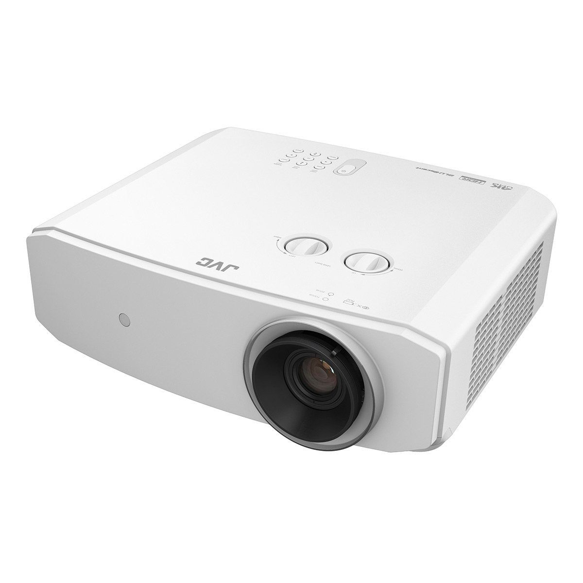JVC LX-NZ30 4K Laser Home Theater Projector - White angled top view