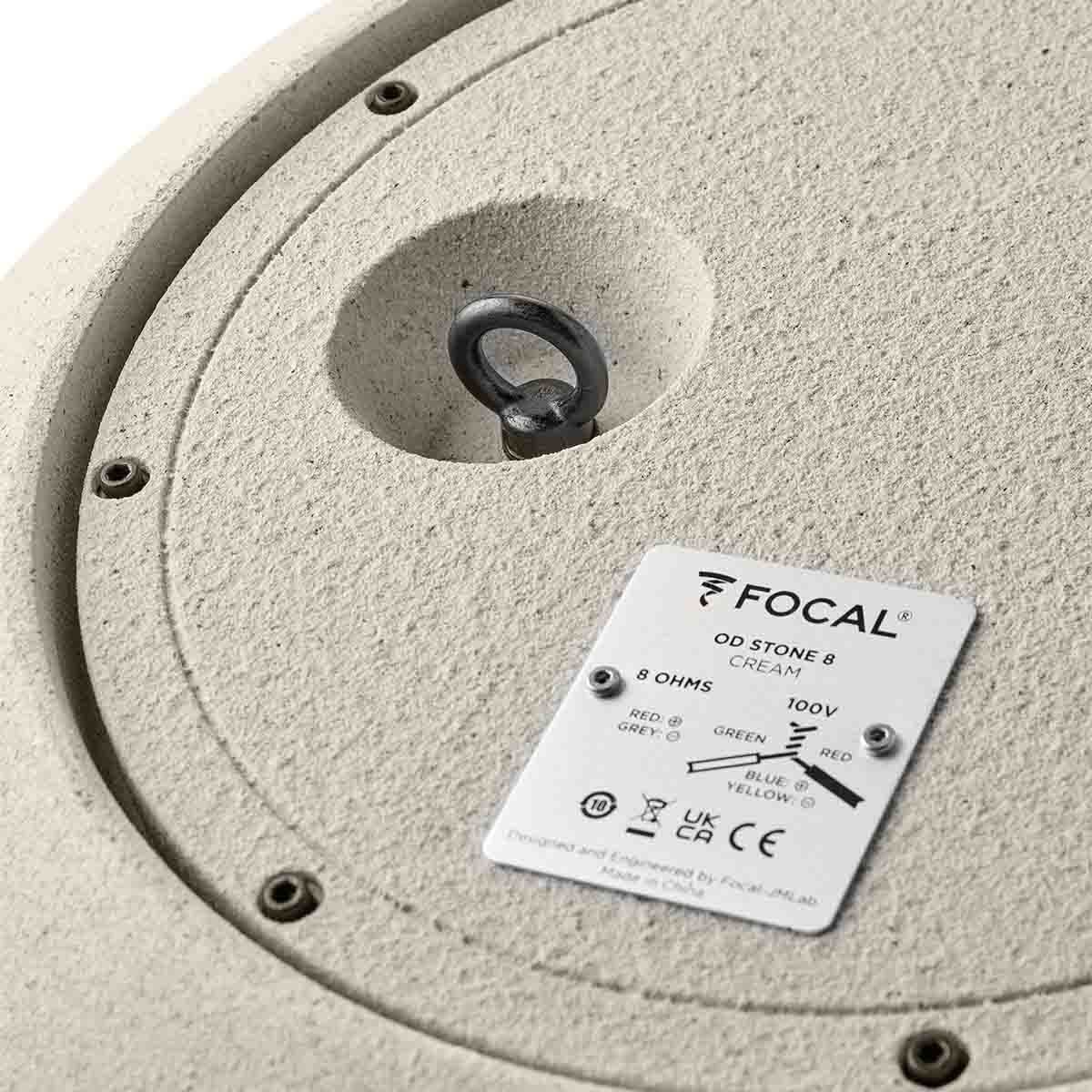 Focal OD Stone 8 2-Way Outdoor Speaker - Each - limestone close-up of security hook