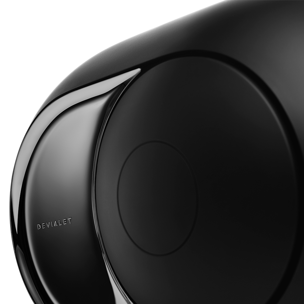 Devialet Phantom I 108dB Wireless Speaker, Dark Chrome, side vent detail