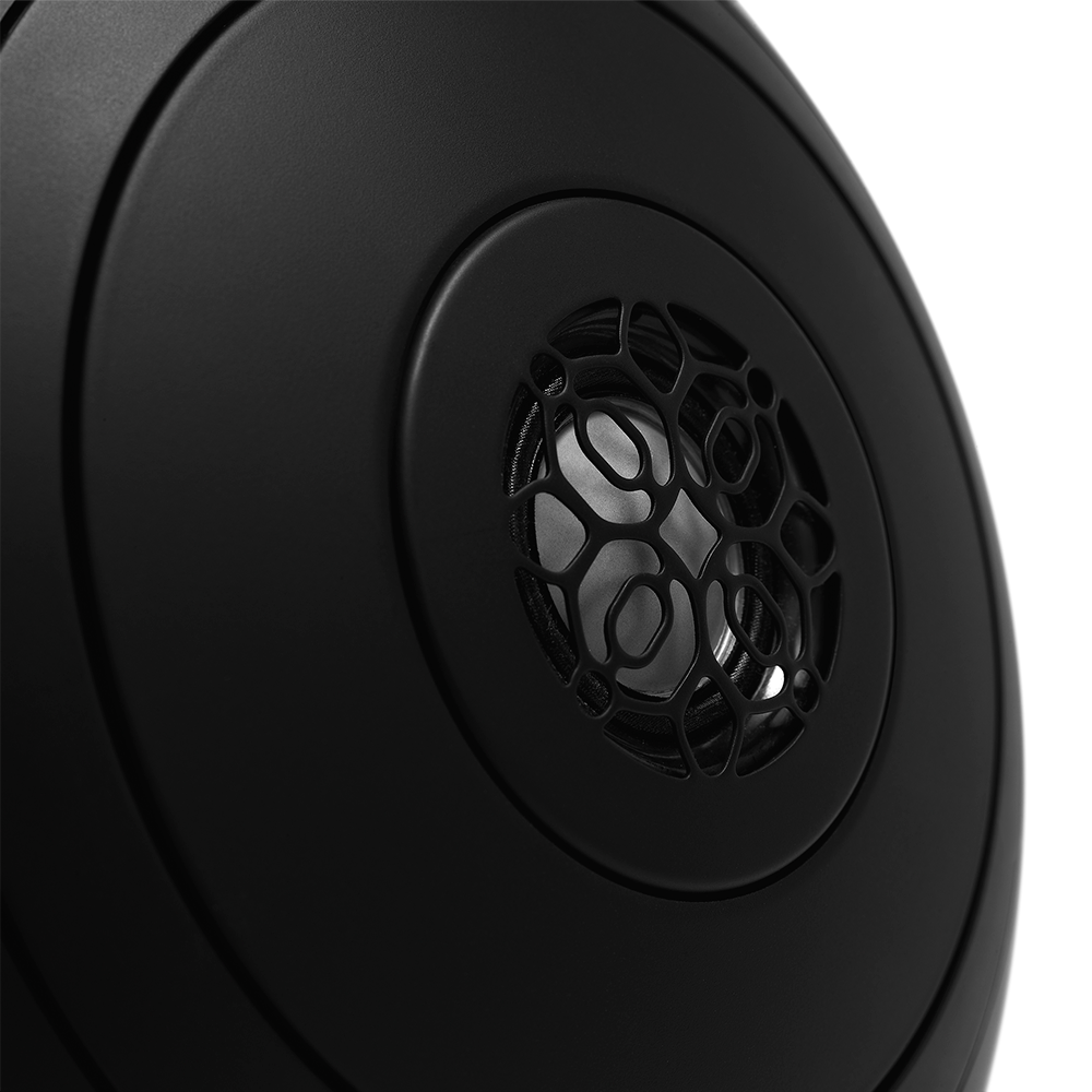 Devialet Phantom I 108dB Wireless Speaker, Dark Chrome, speaker driver detail