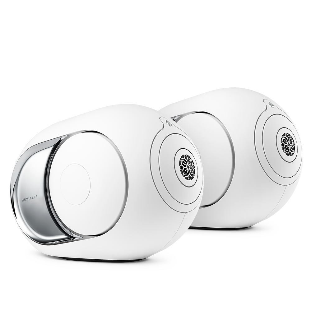 Devialet Phantom I Wireless Speaker, Light Chrome, set of two
