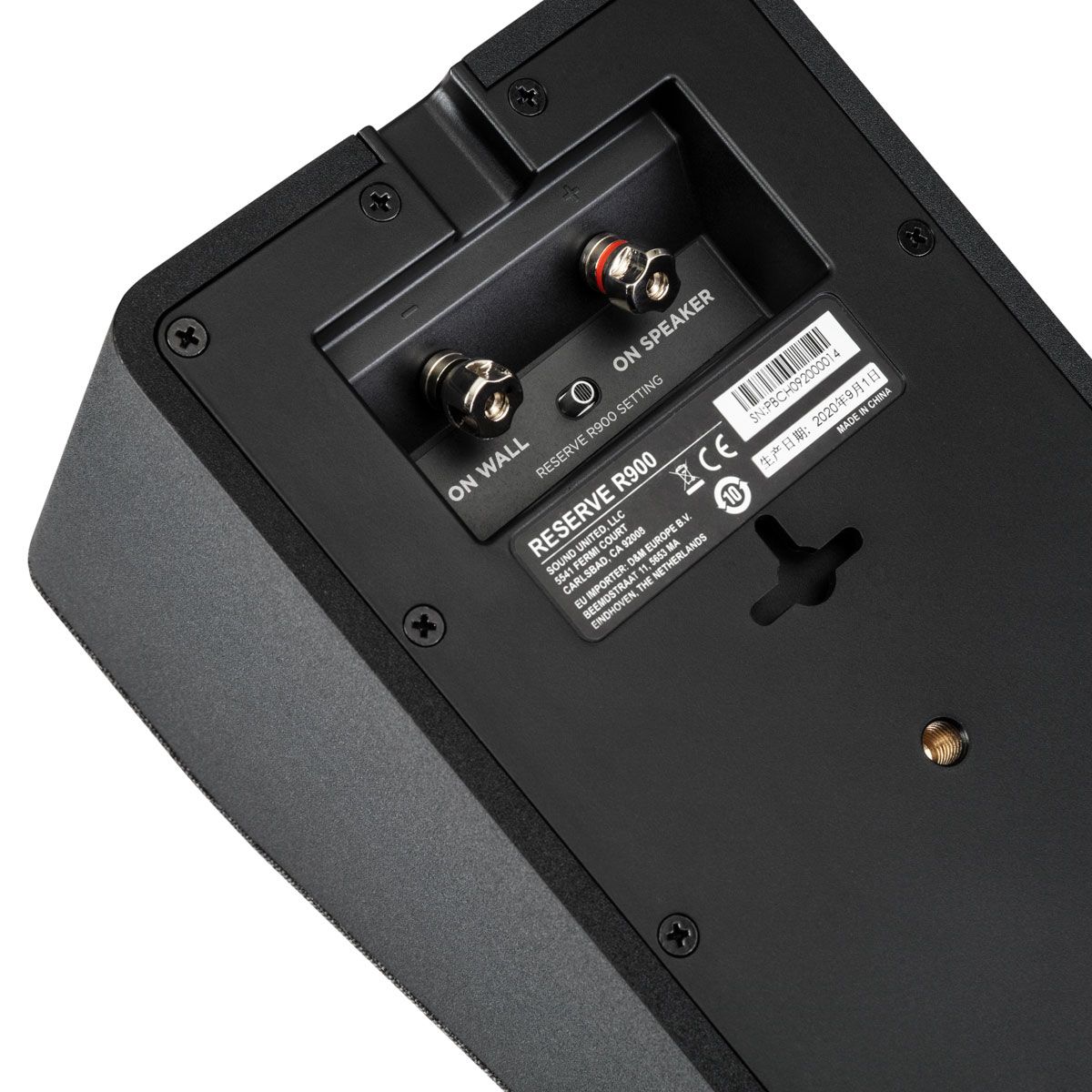 Polk Audio Reserve L900 Height Module Speakers, Black, binding posts