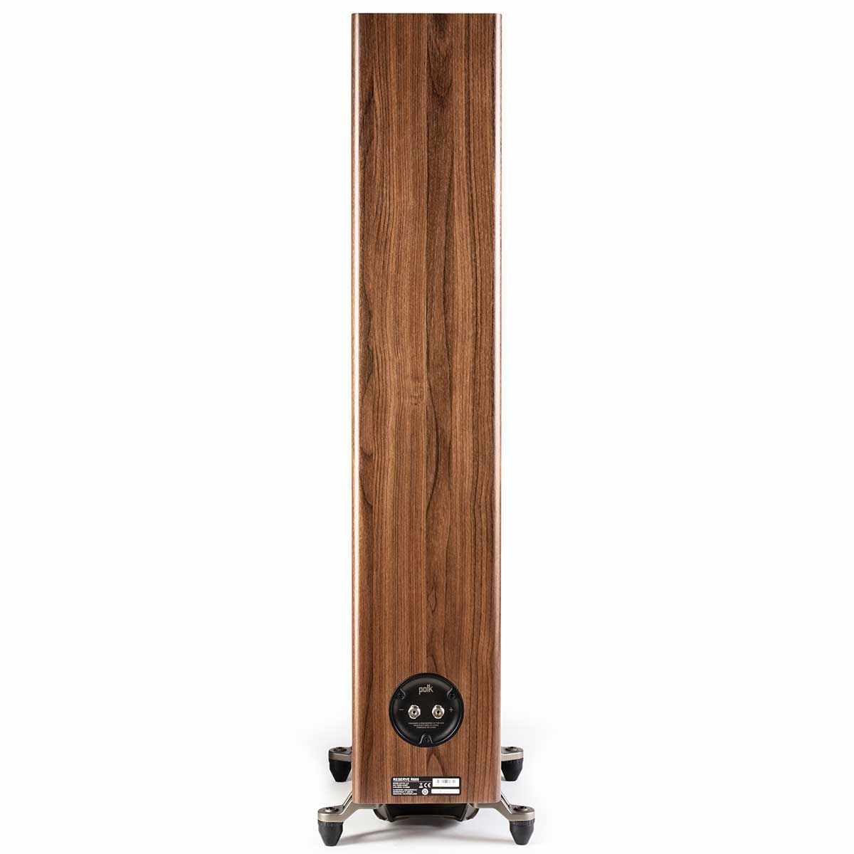 Polk R600 Floorstanding Speaker, Walnut, back