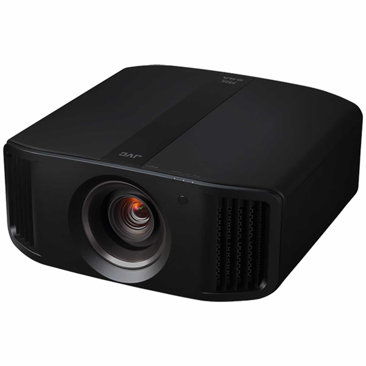 JVC DLA-NX7 8K Laser Projector, Black, front top left angle