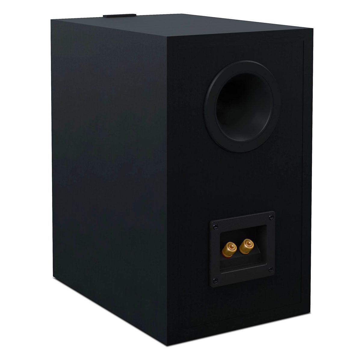 KEF Q350 Bookshelf Speaker - Black - Pair - rear view of single
