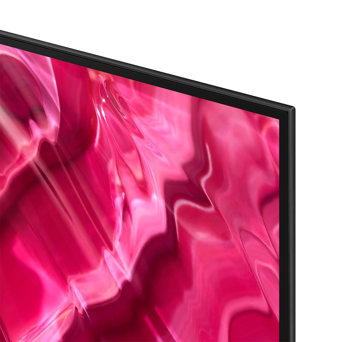 Samsung S90C OLED 4K Smart TV (2023) zoomed view of corner