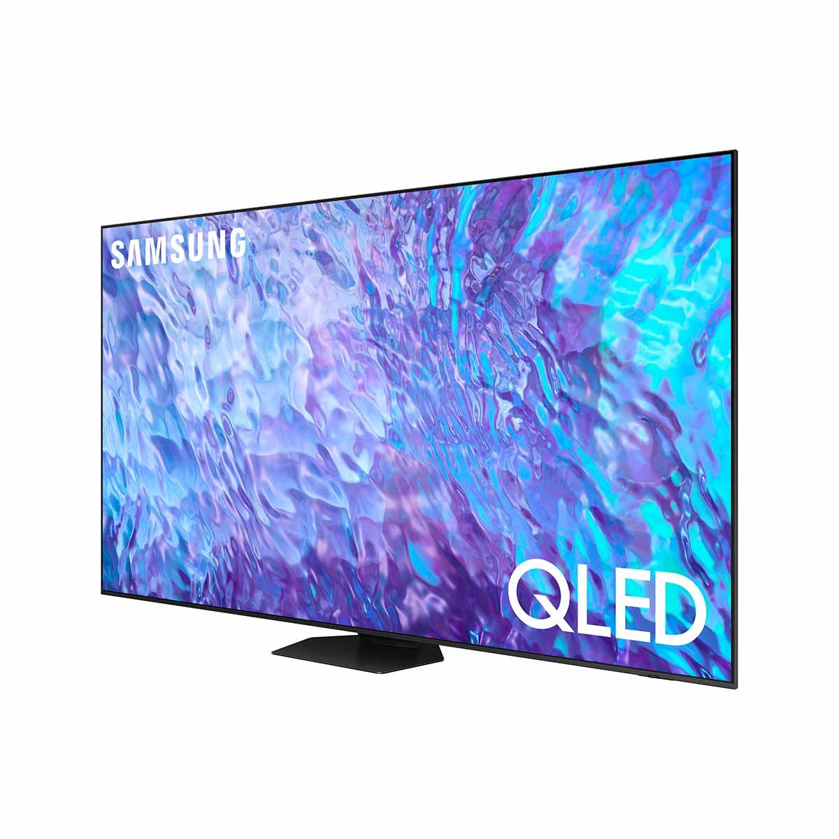 Samsung Q80C QLED 4K Smart TV (2023) - 98" - angled right front view