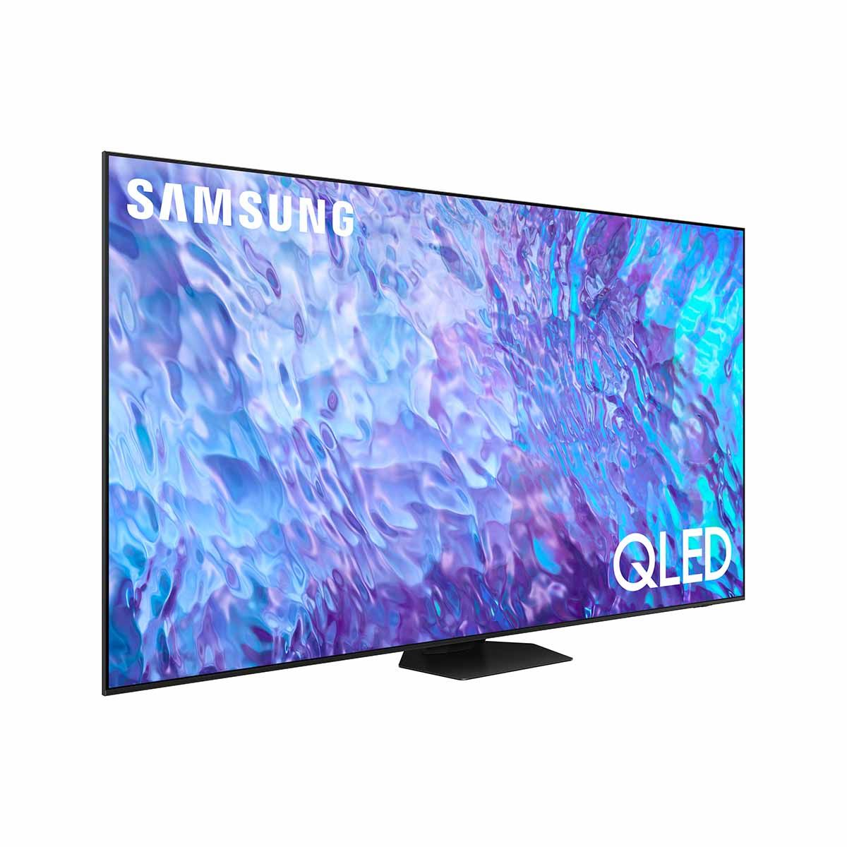 Samsung Q80C QLED 4K Smart TV (2023) - 98" - angled left front view