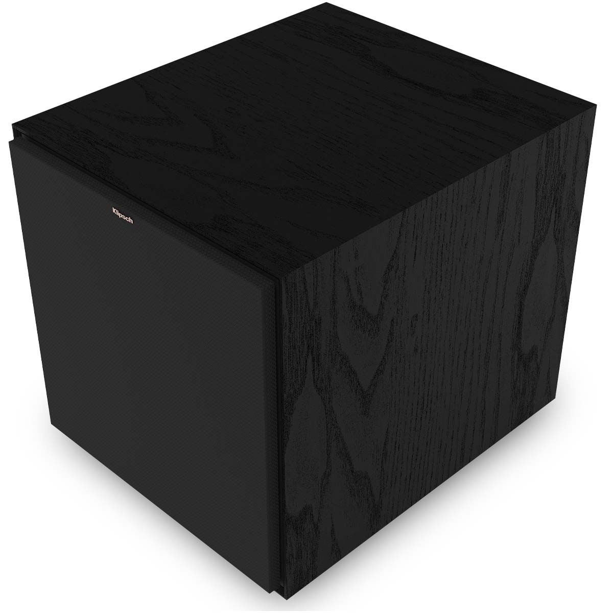 Klipsch R-121SW 12" Subwoofer - angled front view with grille