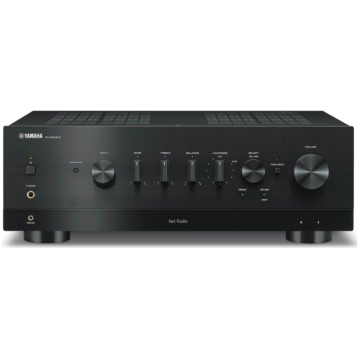 Yamaha R-N1000A Network Stereo Receiver black front view