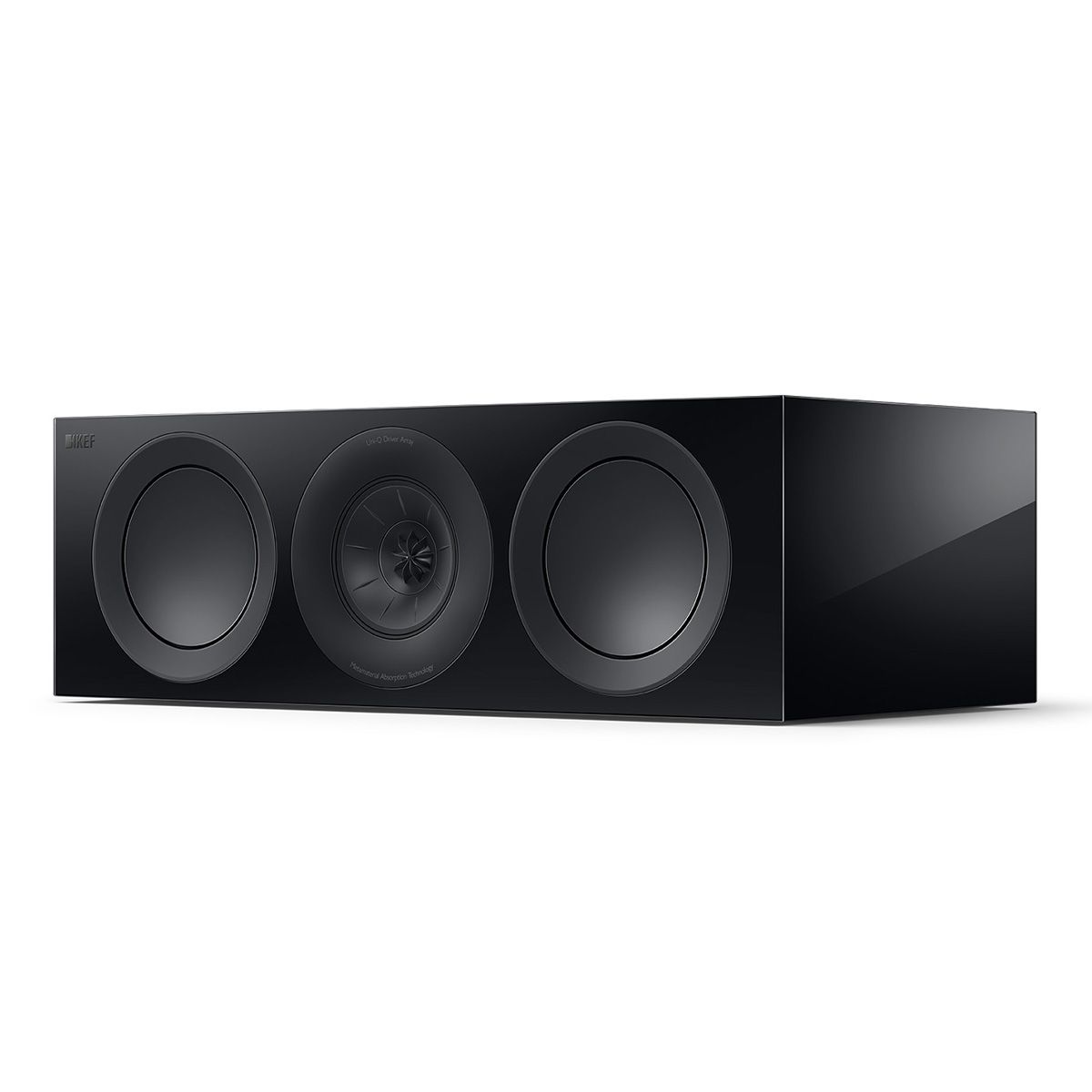 KEF R6 Meta LCR Speaker - Each black angled front view without grille