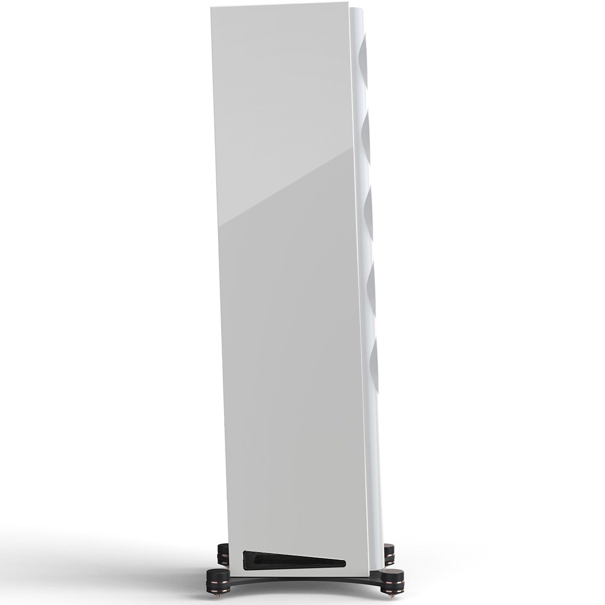 Perlisten R7t Floorstanding Speaker Side Angle View In White