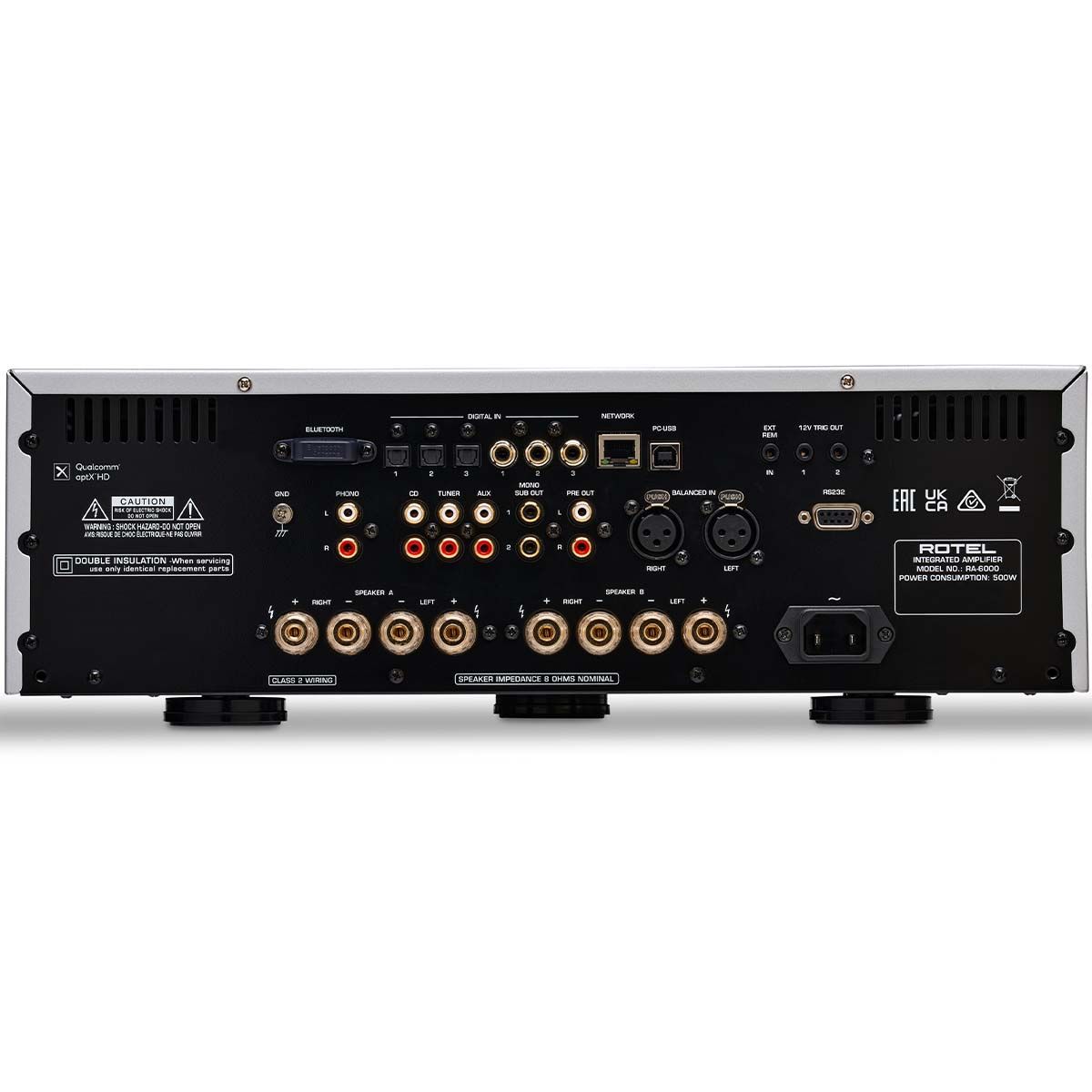 Rotel RA-6000 Integrated Amplifier - rear view