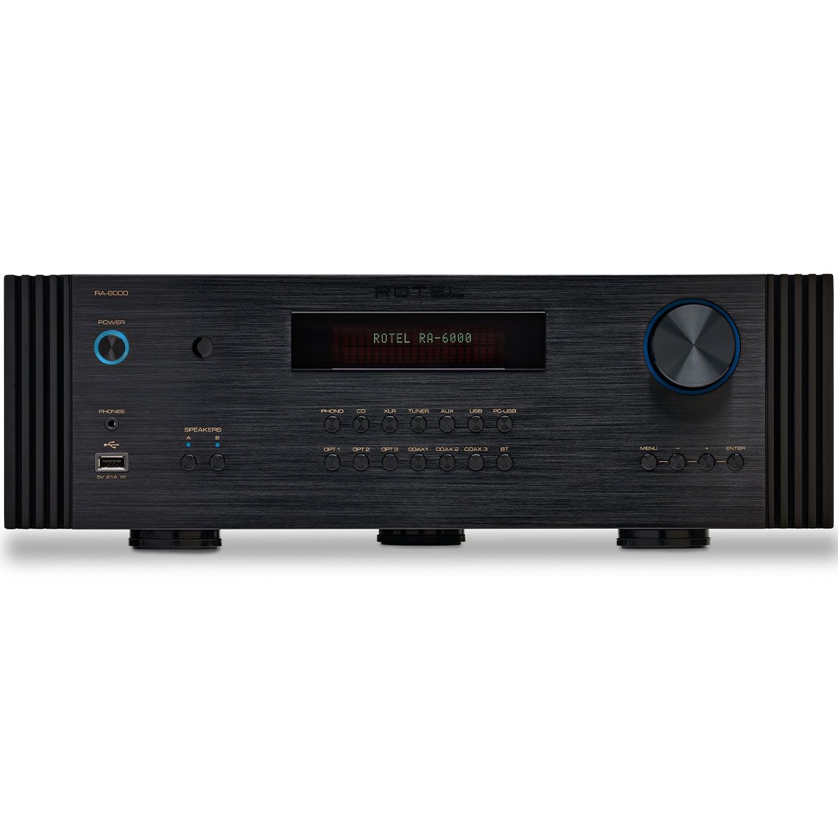 Rotel RA-6000 Integrated Amplifier - Black - front view