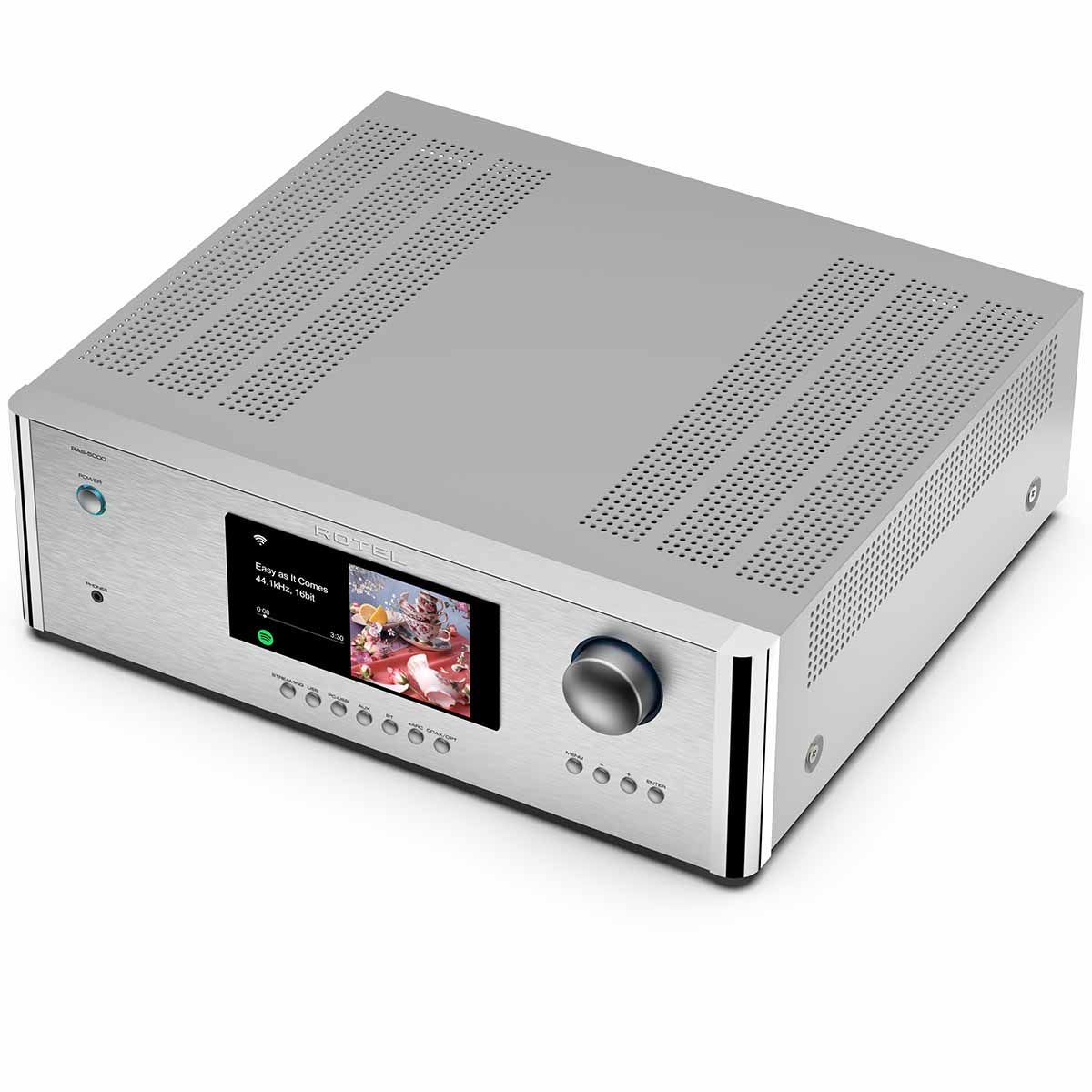 Rotel RAS-5000 Amplified Streamer - Silver angled right top view