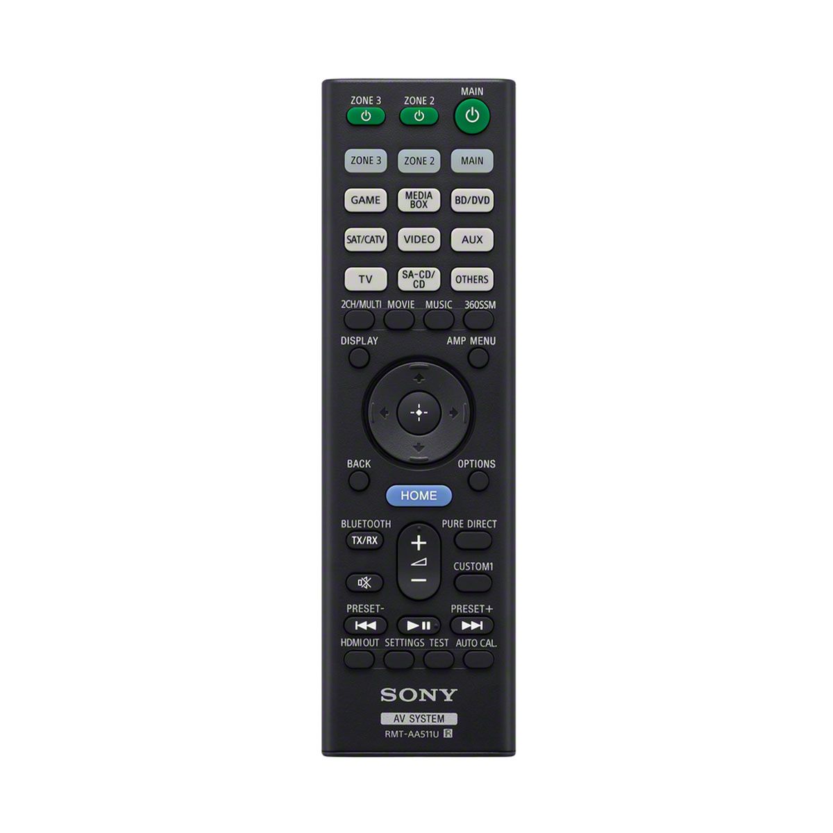 Sony STR-AN1000 Home Theater Receiver - remote