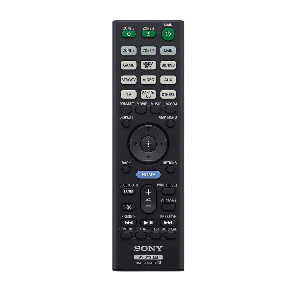 Sony STR-AZ3000ES Home Theater Receiver - remote