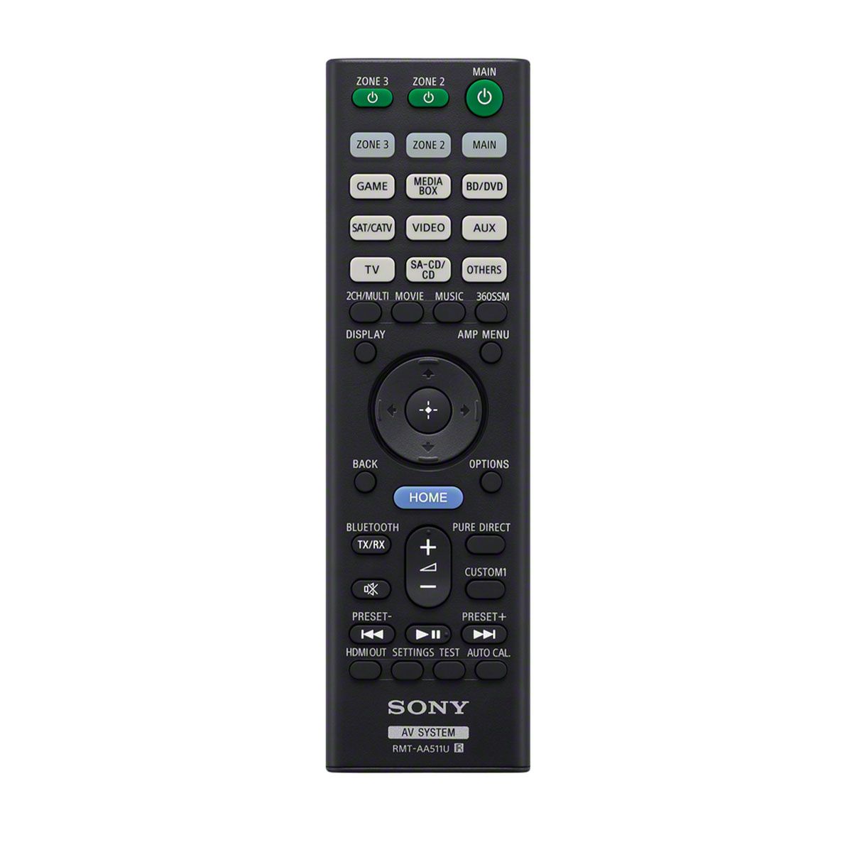 Sony STR-AZ5000ES Home Theater Receiver - remote