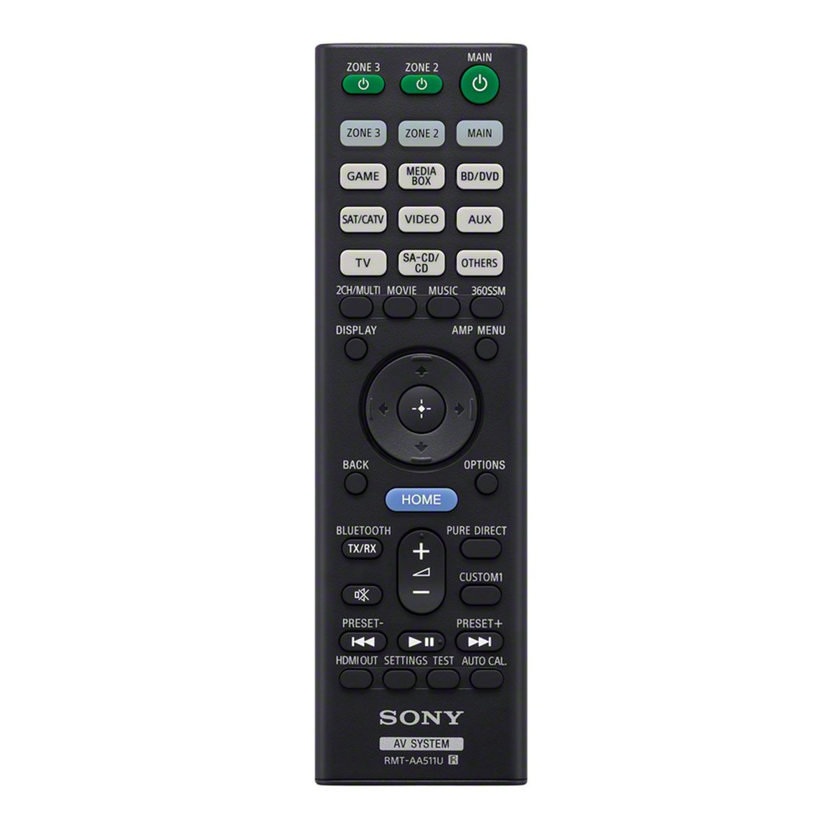 Sony STR-AZ7000ES 13.2 Channel 8K AV Receiver - remote