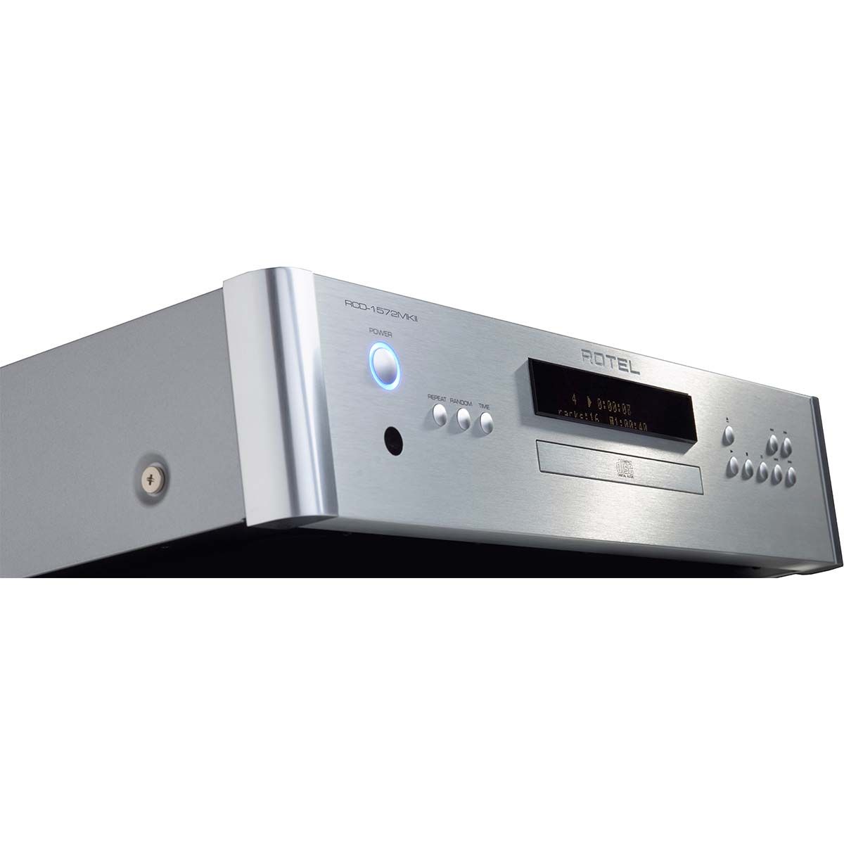 Rotel RCD-1572 MKII CD Player, Silver, side view