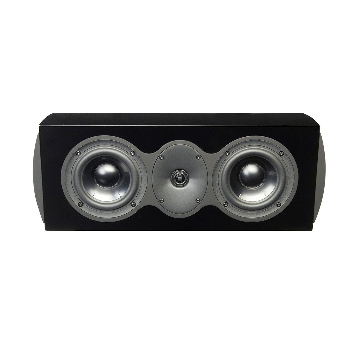 Revel C205 2-way Center Channel Loudspeaker - Gloss Black, no grille - front view