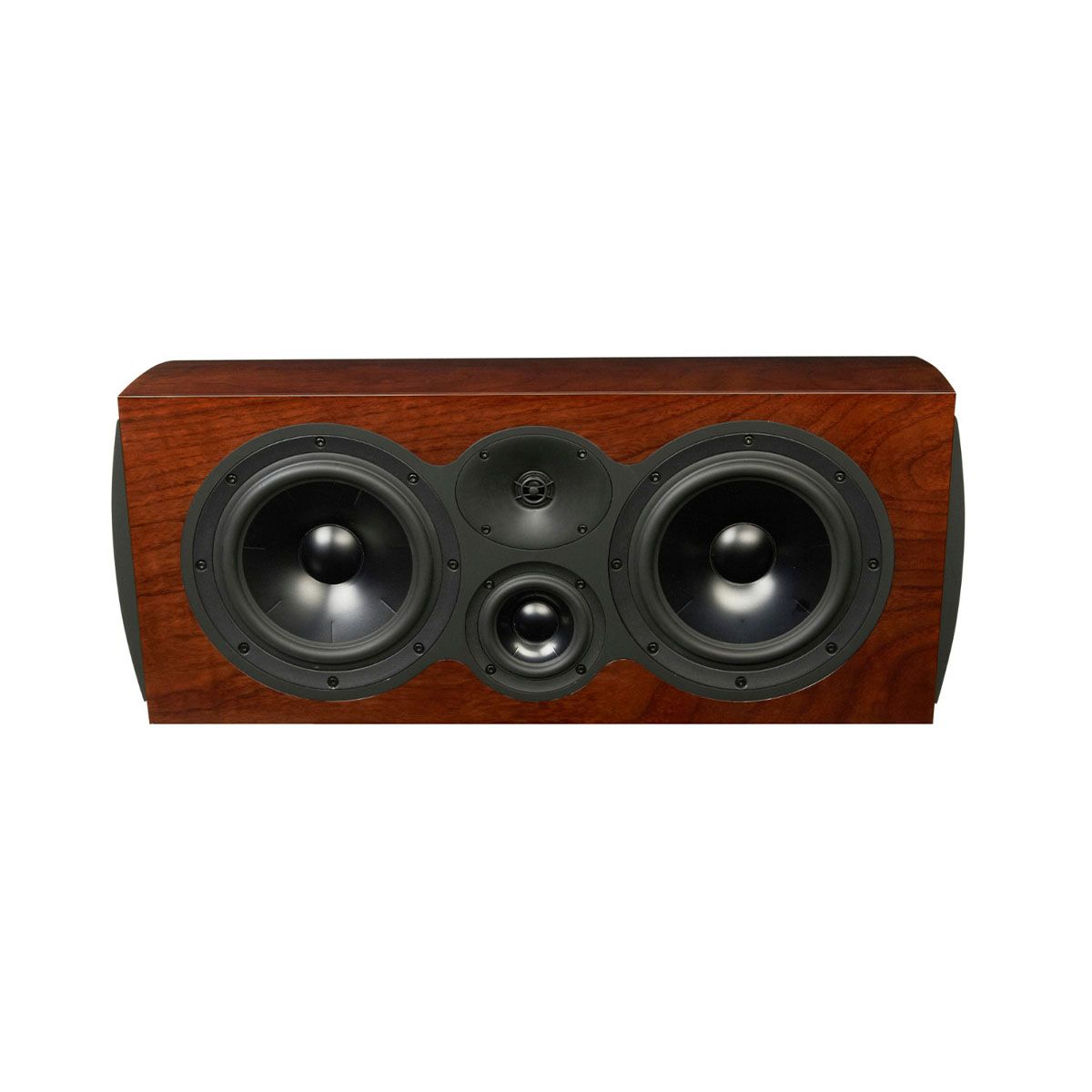 Revel C208 3-way Center Channel Loudspeaker - Walnut without grille - front view