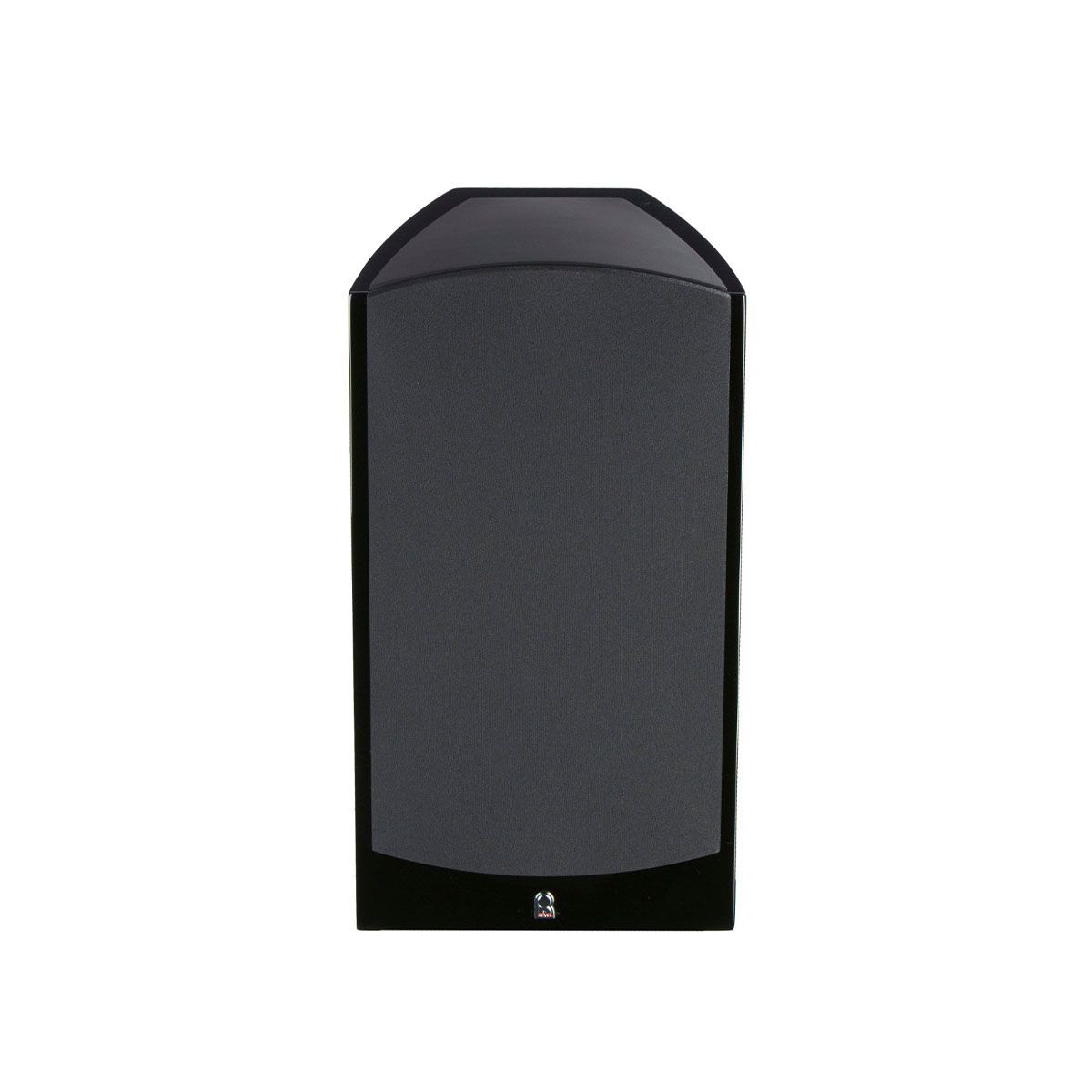 Revel M106 2-Way Bookshelf Monitor Loudspeaker - single black with grille - front view