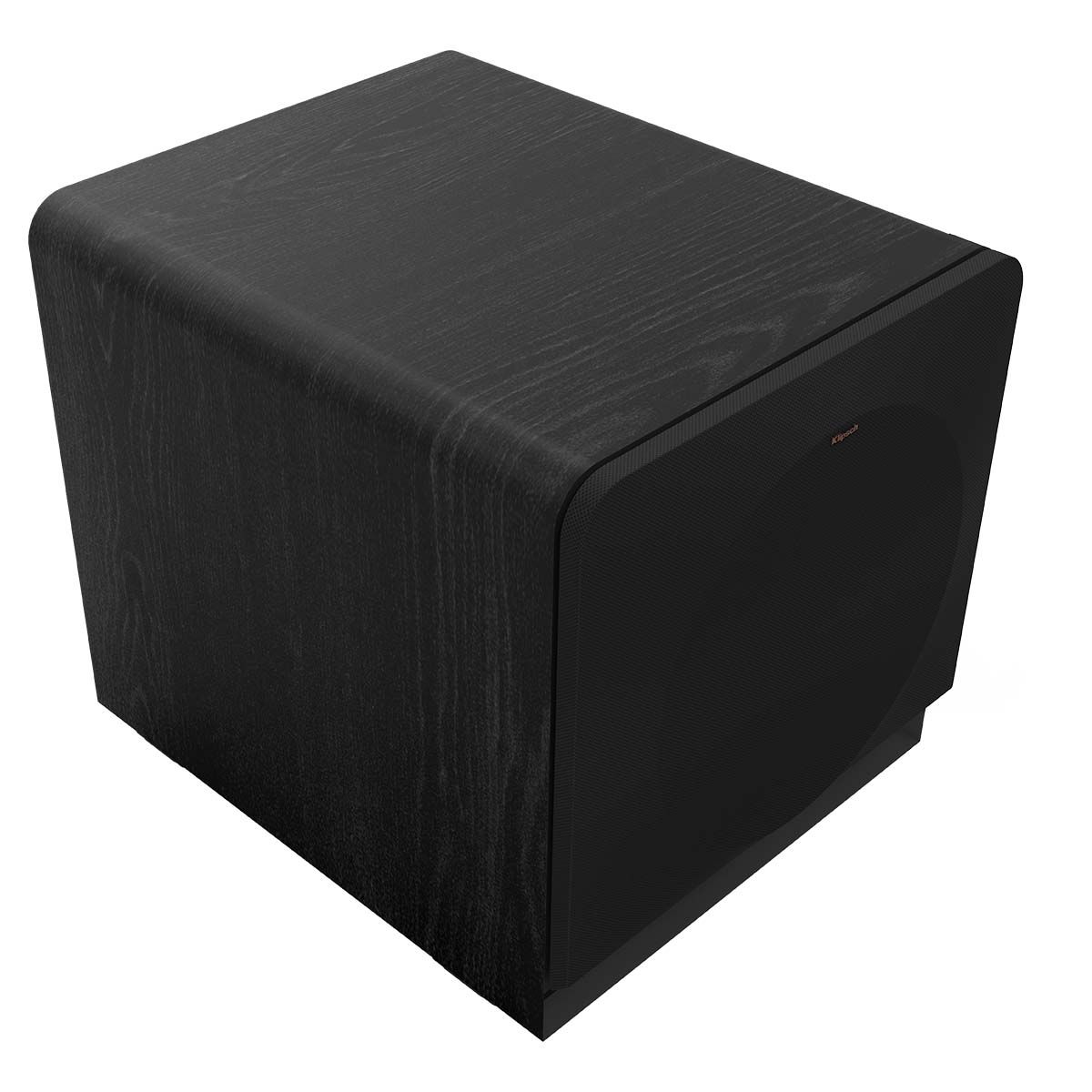 Klipsch RP-1400SW 14" Powered Subwoofer - Ebony - angled top left view with grille