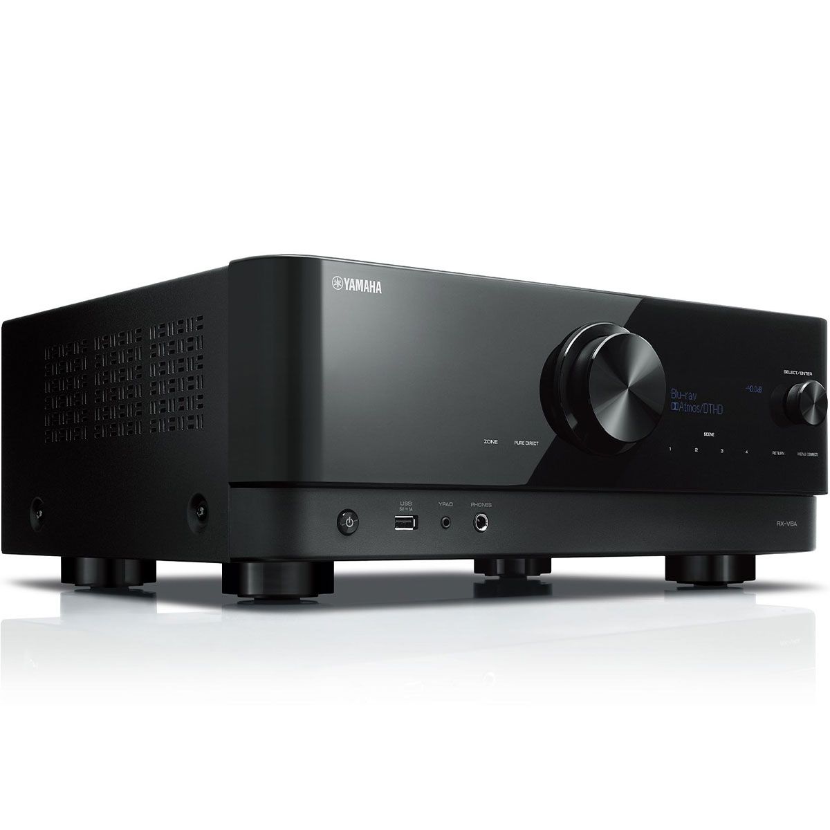 Yamaha RX-V6A 7.2-Channel AV Receiver - angled front view
