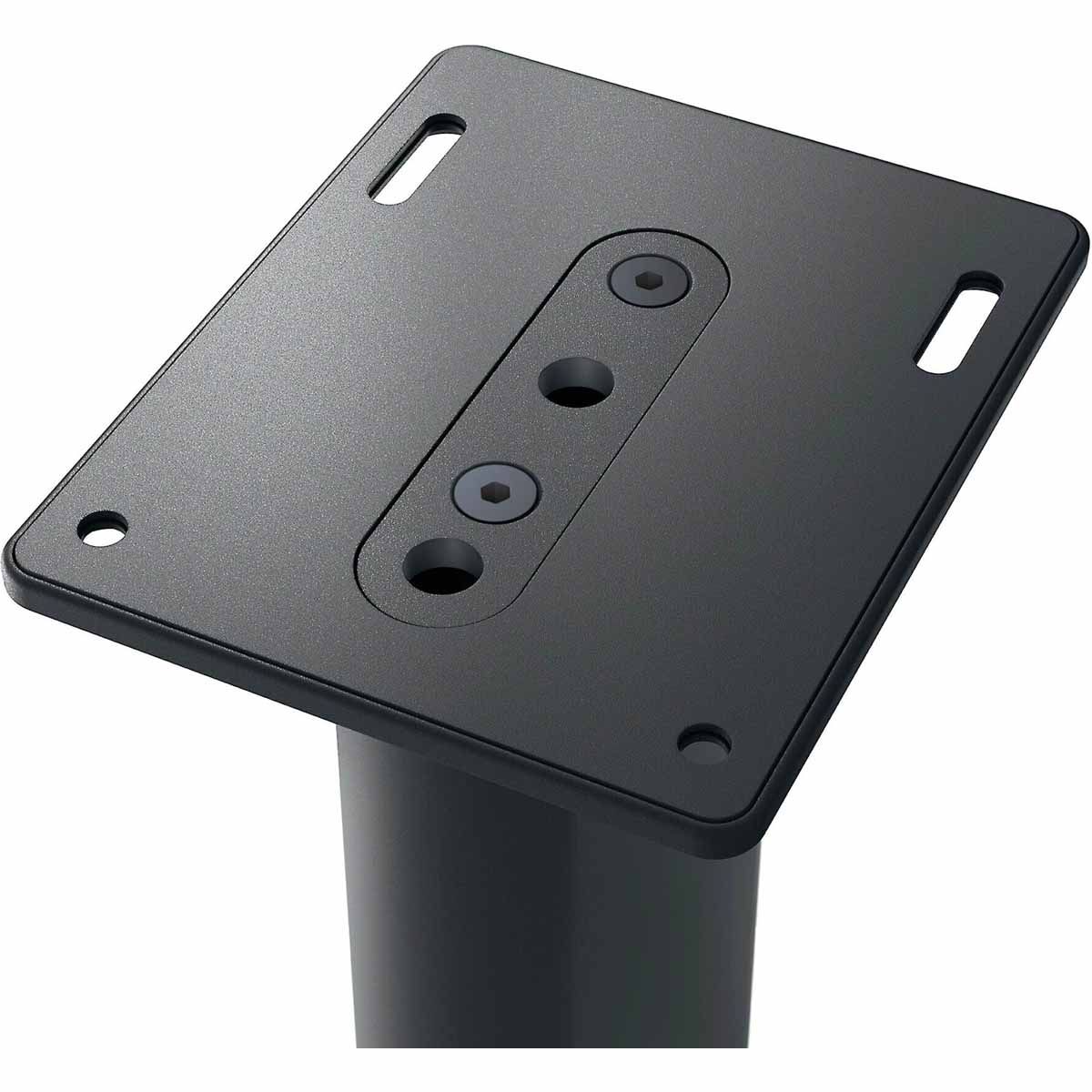 KEF S2 Speaker Stands for LS Series - Carbon Black - Pair - close-up of mounting plate
