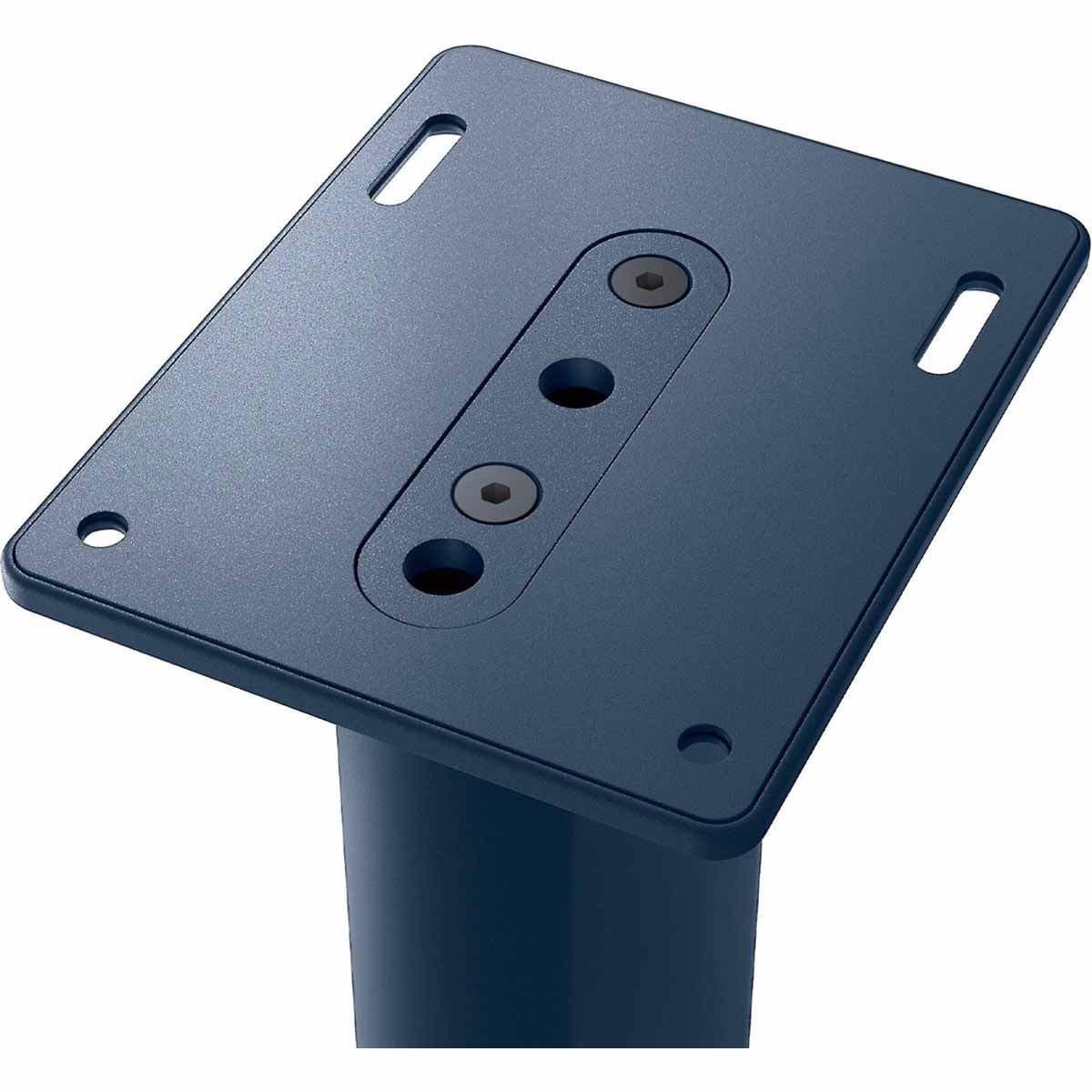 KEF S2 Speaker Stands for LS Series - Royal Blue - Pair - close-up of mounting plate