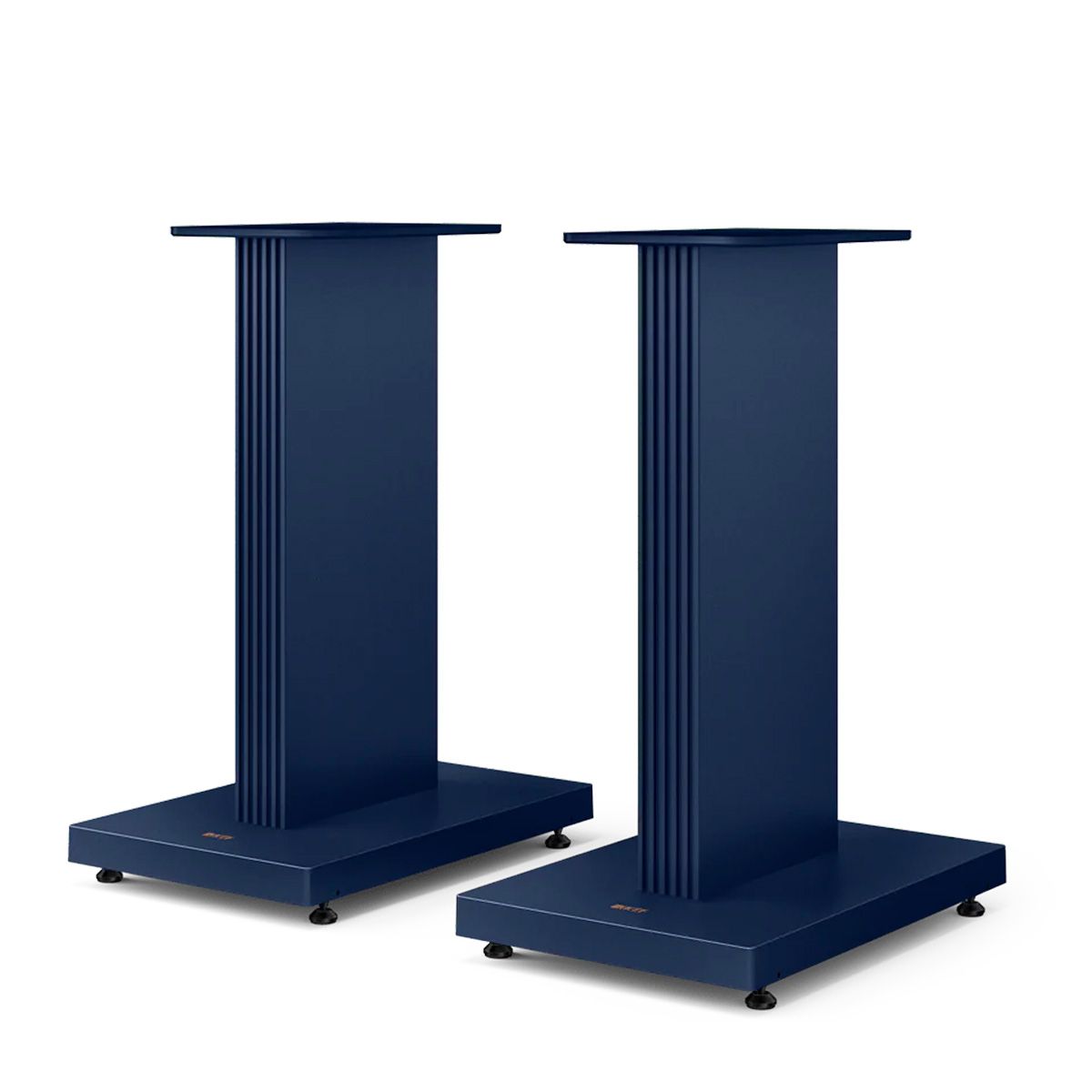 KEF S3 Floor Stands - Pair blue angled front view