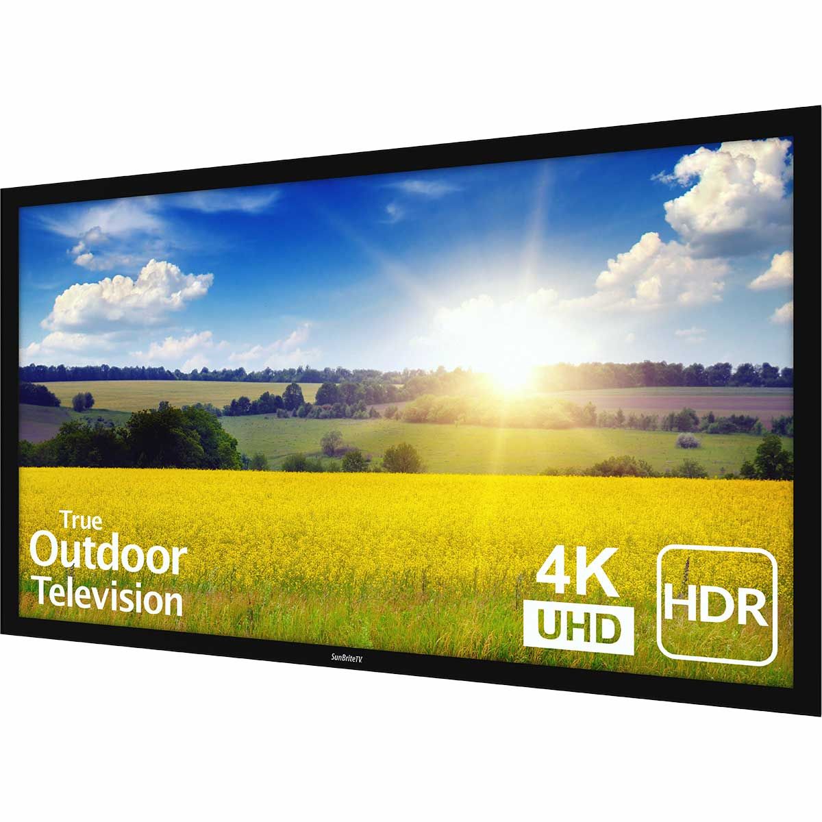 Sunbrite Pro 2 Full Sun OUtdoor 4K HDR TV, front angle