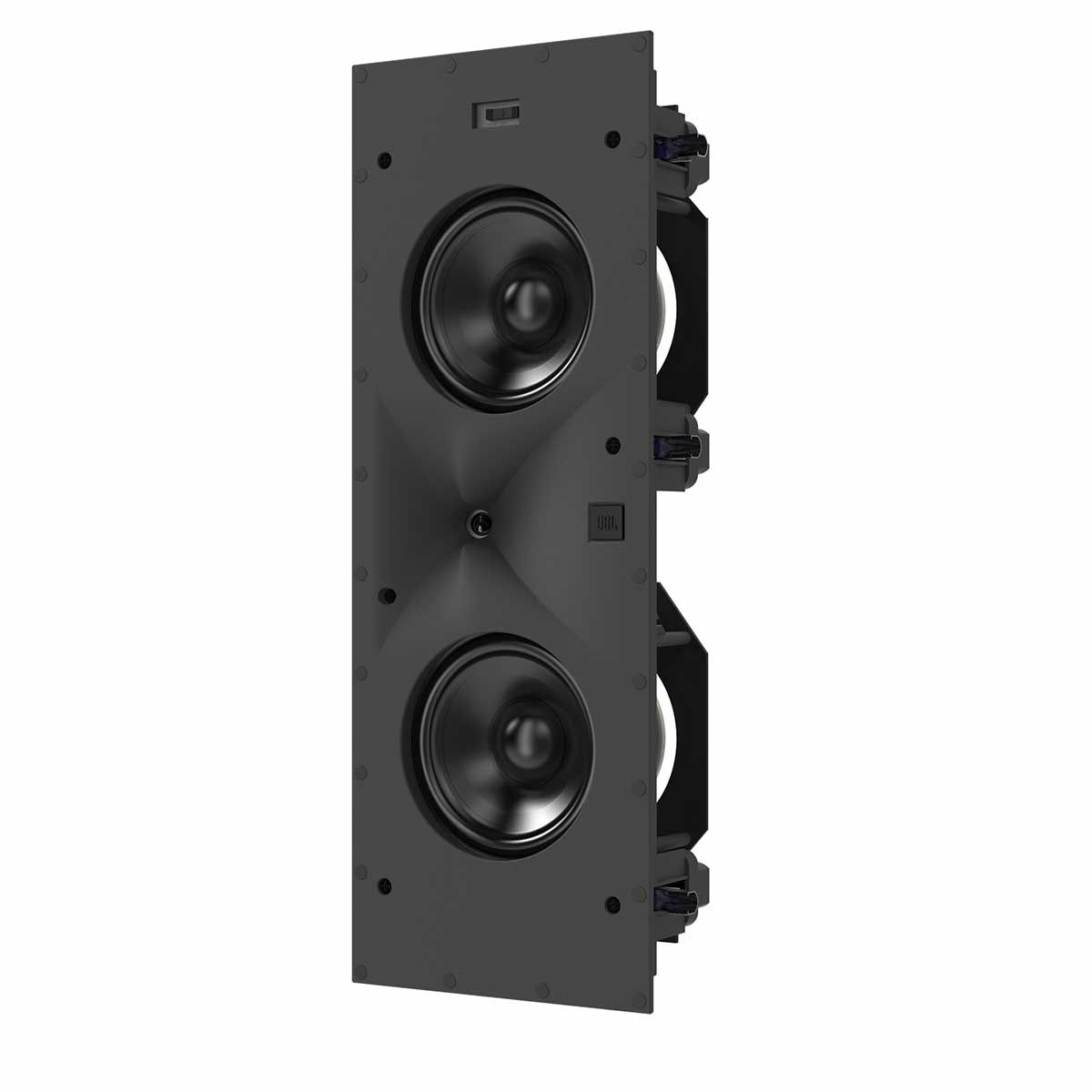 JBL Synthesis SCL-7 2-Way Dual In-Wall Speaker, Black, front right angle