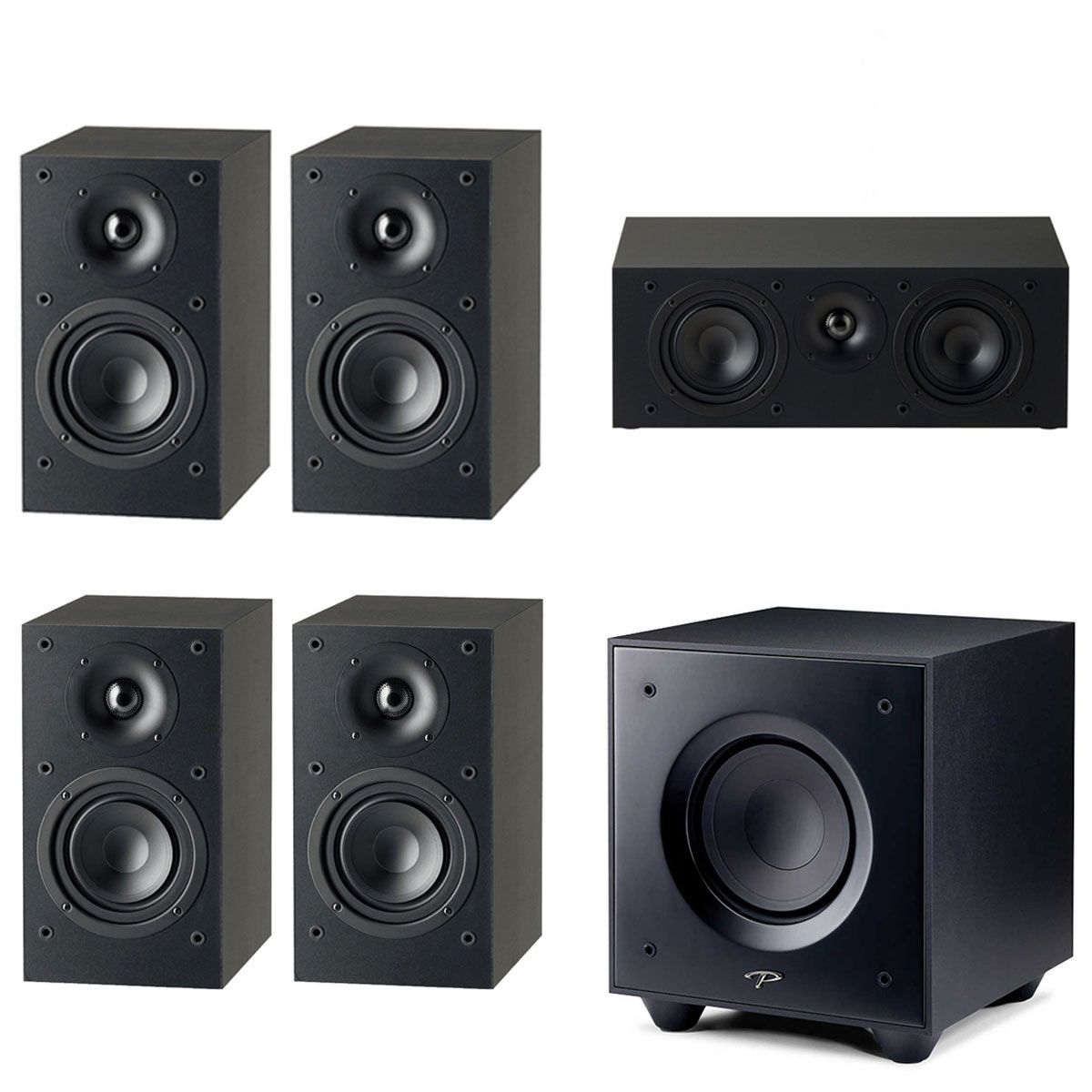 Paradigm 5.1 Surround Home Theater Package, Black