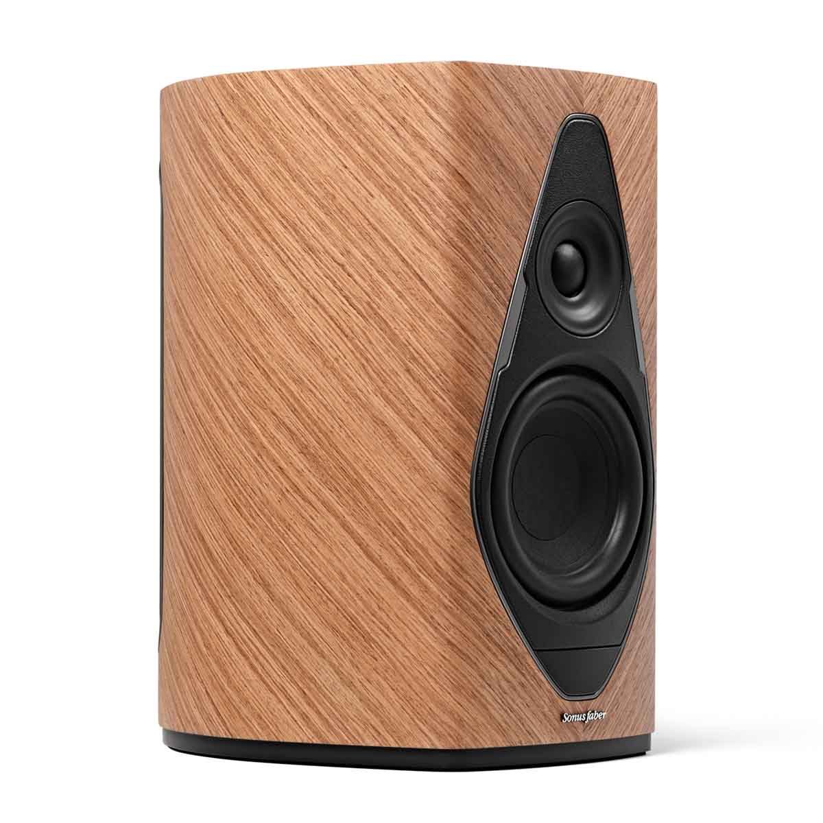 Sonus Faber Duetto Wireless Speaker System angled front view without grille