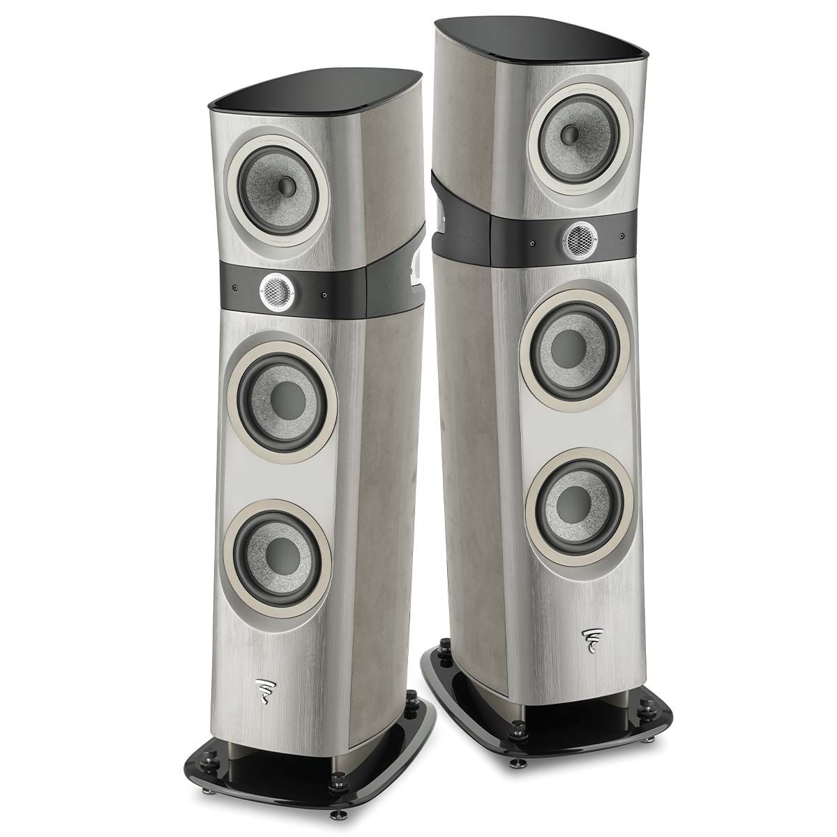 Focal Naim 10th Anniversary Edition Bundle - front view of Focal speaker pair without grille