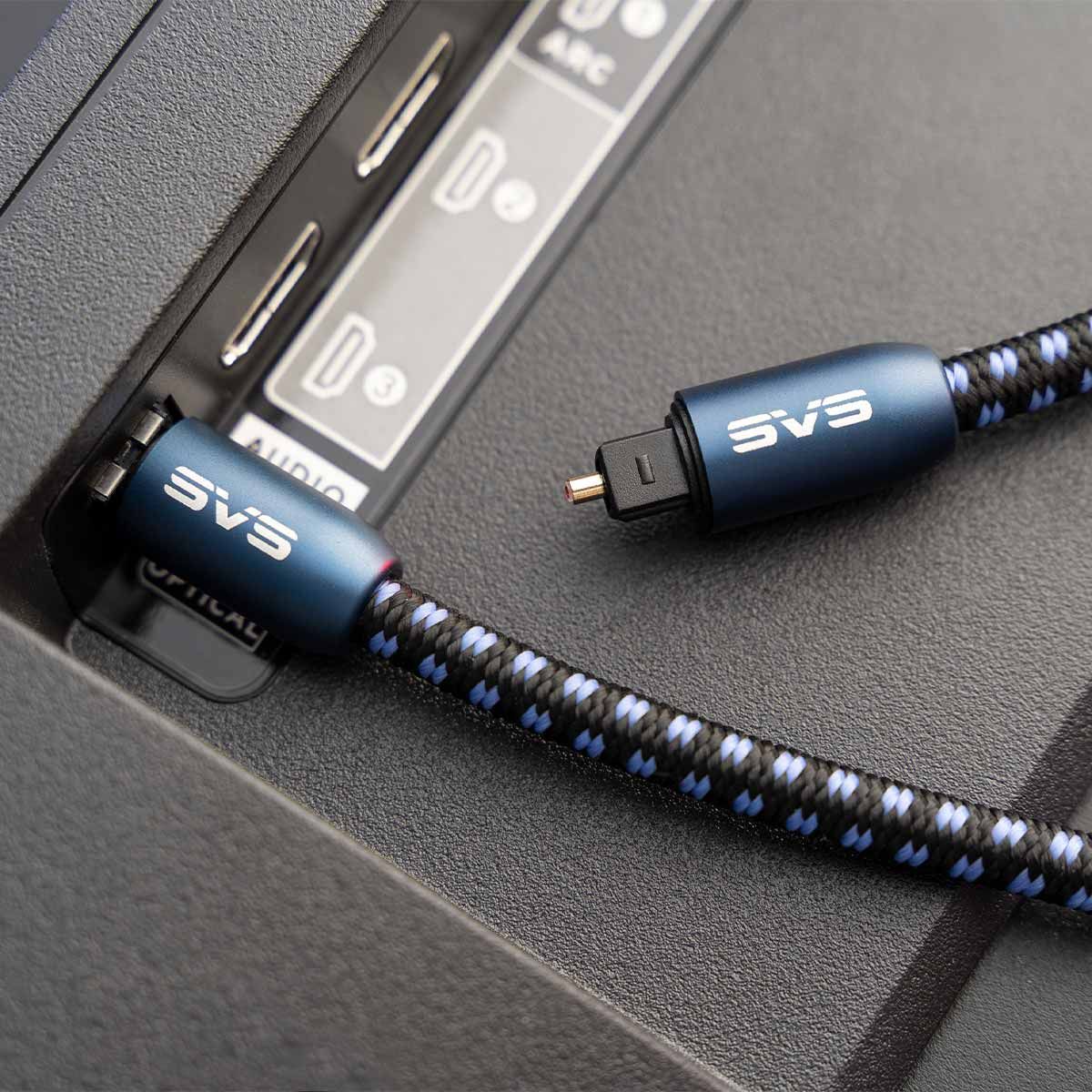 SVS SoundPath Digital Optical Cable - plugged into TV