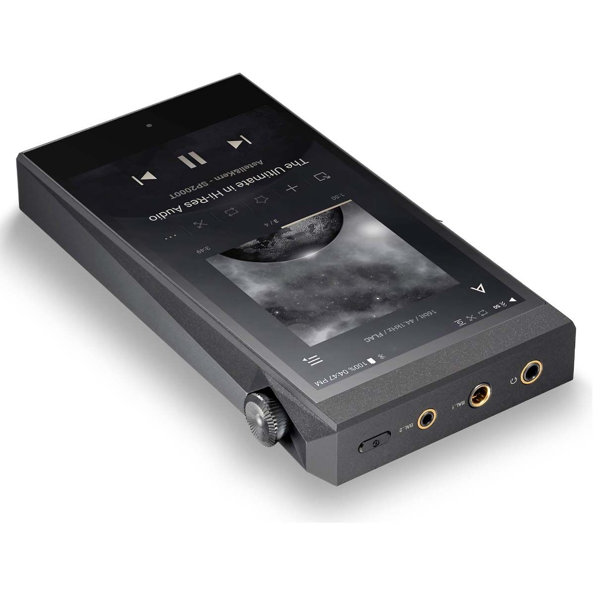 SP2000T Portable Hi-Res Music Player - angled top view