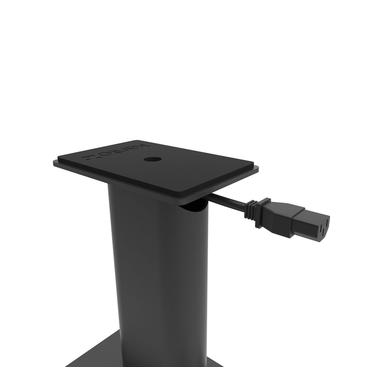 Kanto SP9 9 Inch Universal Desktop Speaker Stand - Black - Top Cable Management View