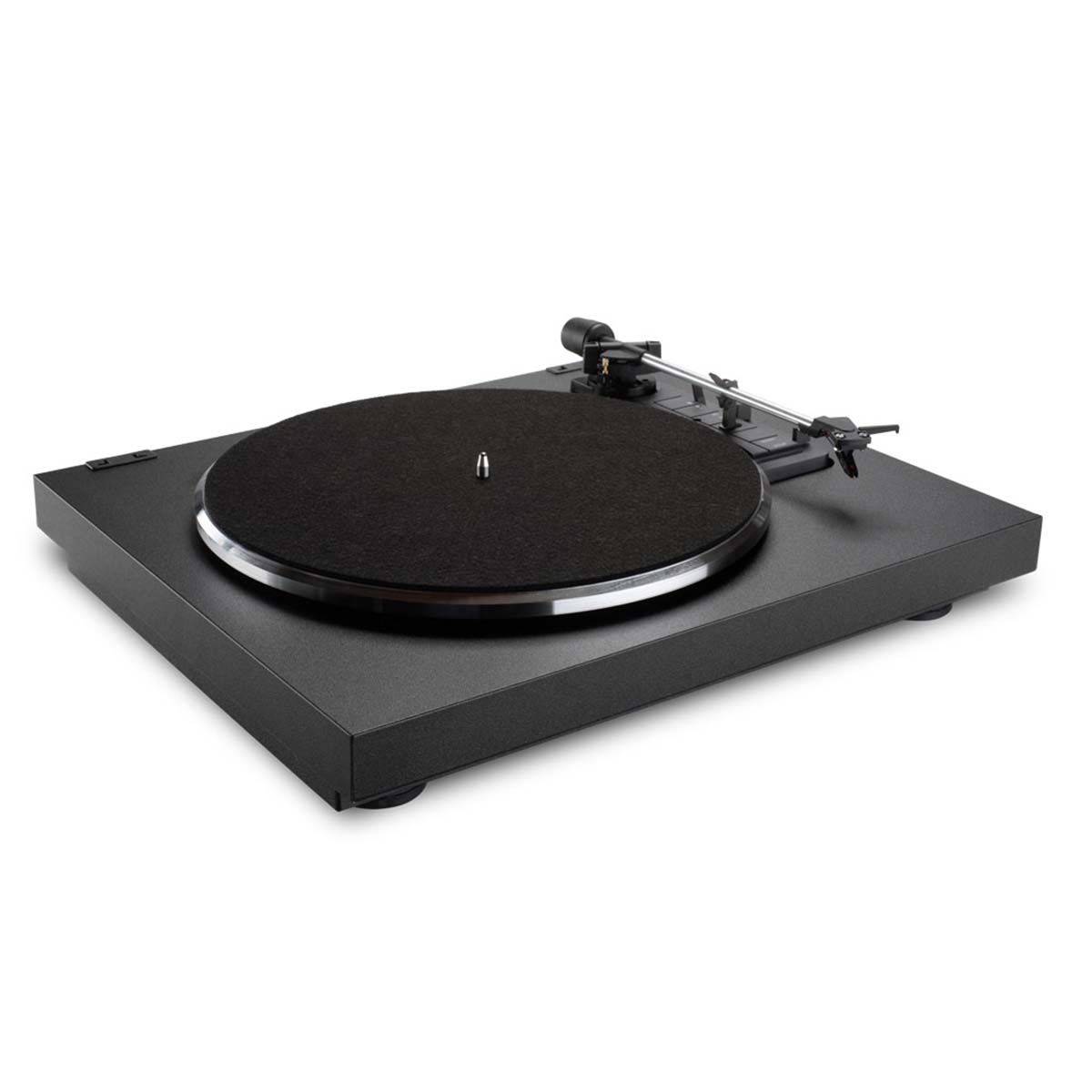 Andover SpinDeck Max Turntable, Black, front angle