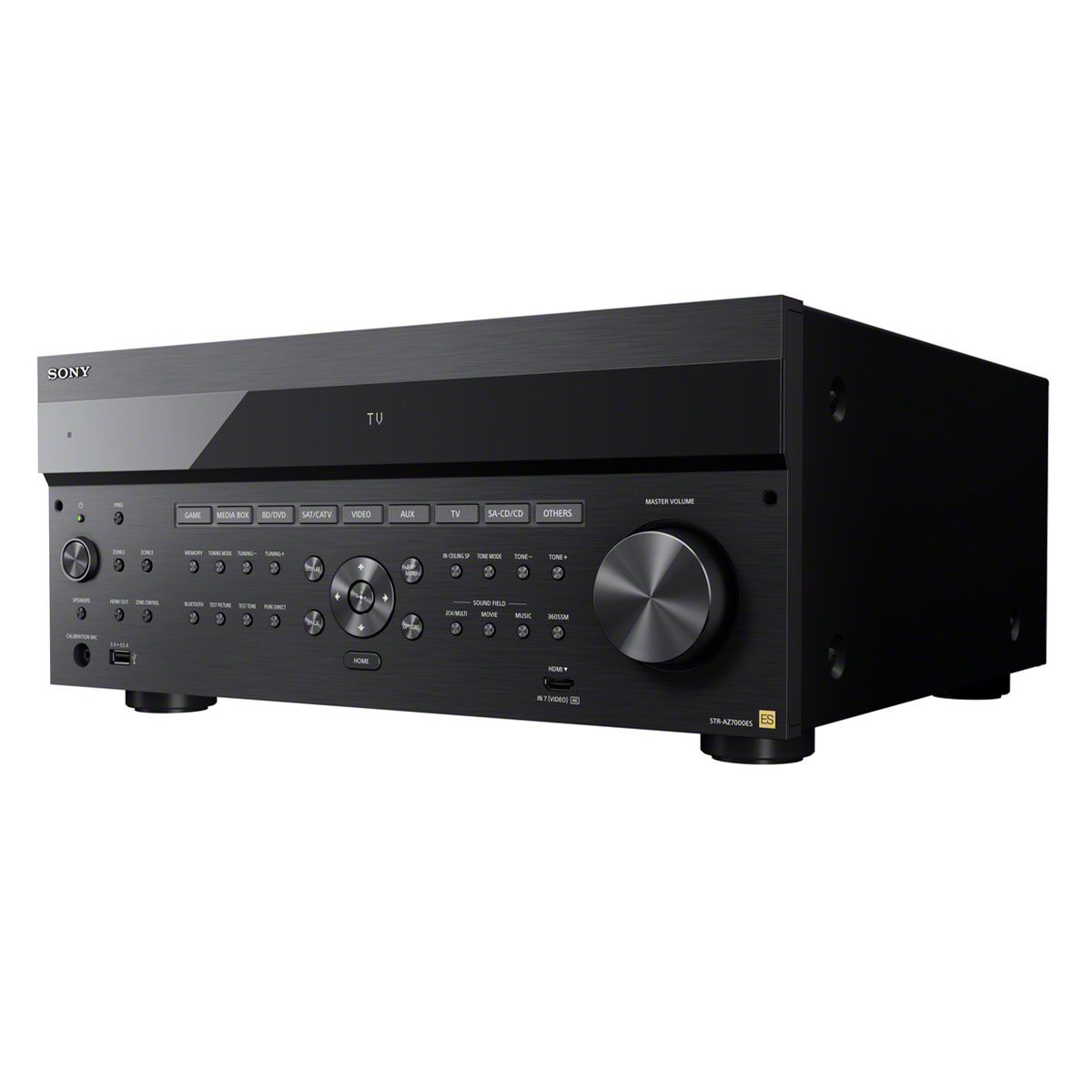 Sony STR-AZ7000ES 13.2 Channel 8K AV Receiver - angled front view without cover